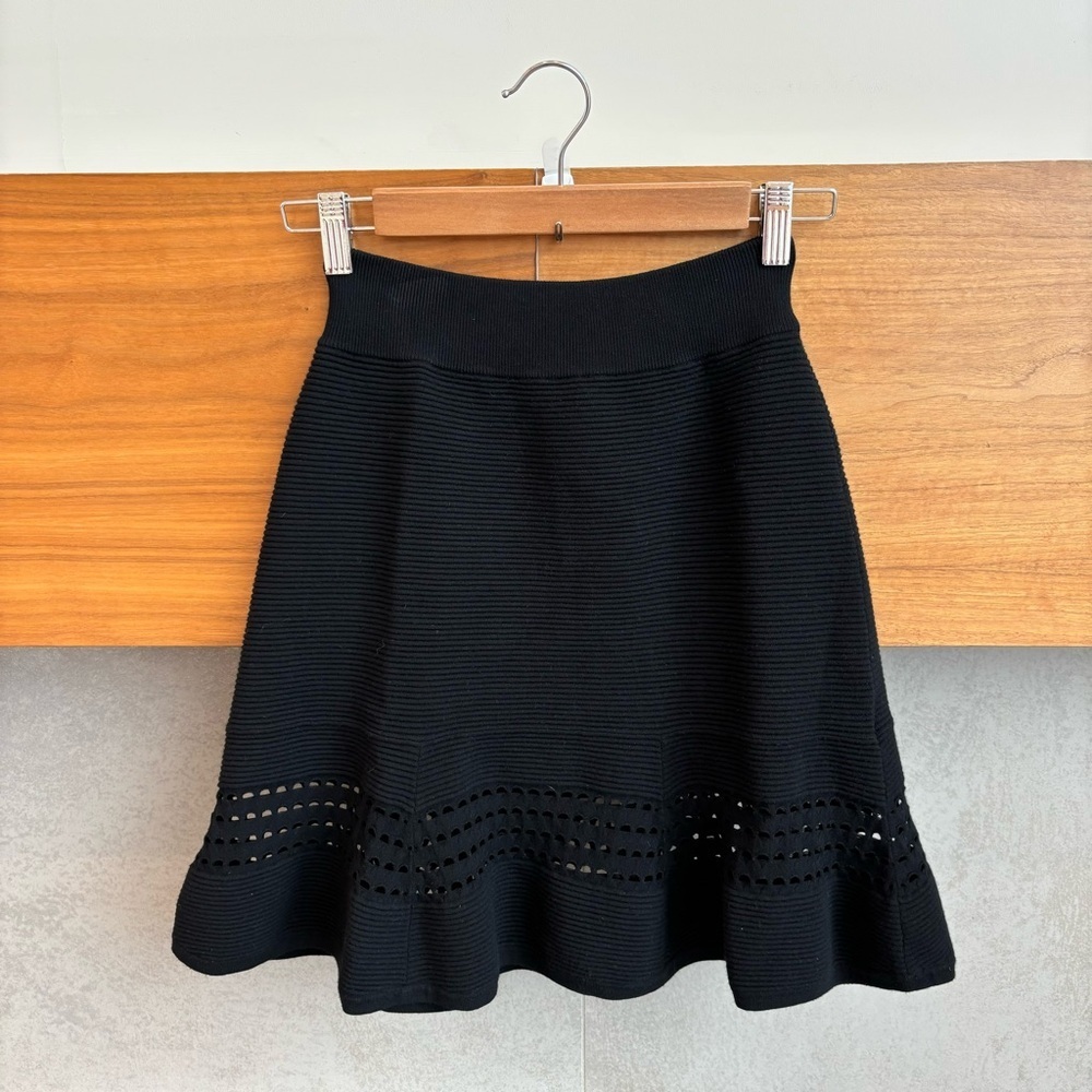 A.L.C Mini Ribbed Knit Skirt, Size Xs